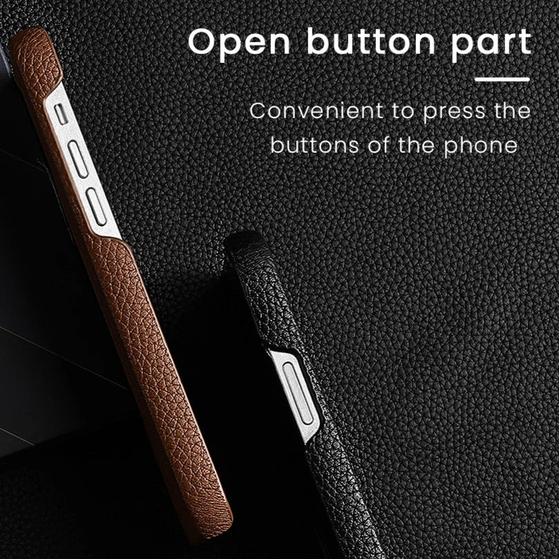 Leather Phone Case for Iphone 15, 14, 13 or 12 - Jali - #product_type