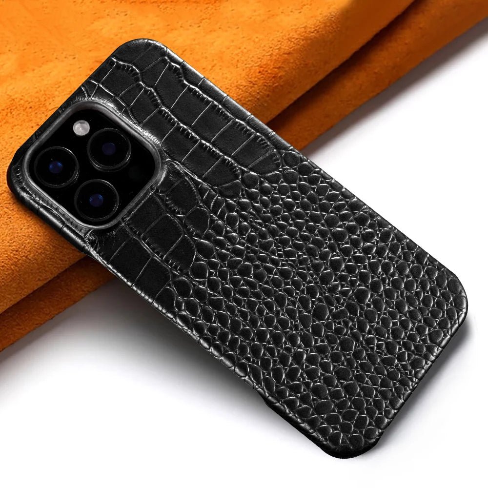 Leather Phone Case for Iphone 15 or 16 - Snake texture - Jali - #product_type