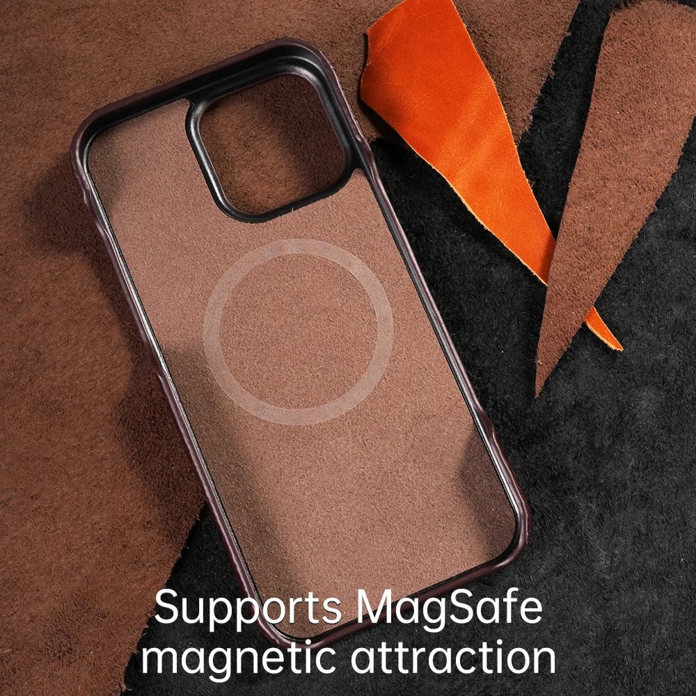 Leather Phone Case for Iphone 15 or 16 - Snake texture - Jali - #product_type