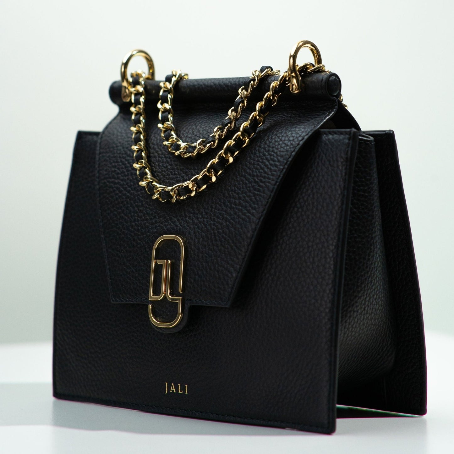 Cleopatra Bag - Black - Jali-australia - crossbody - Saddle - front