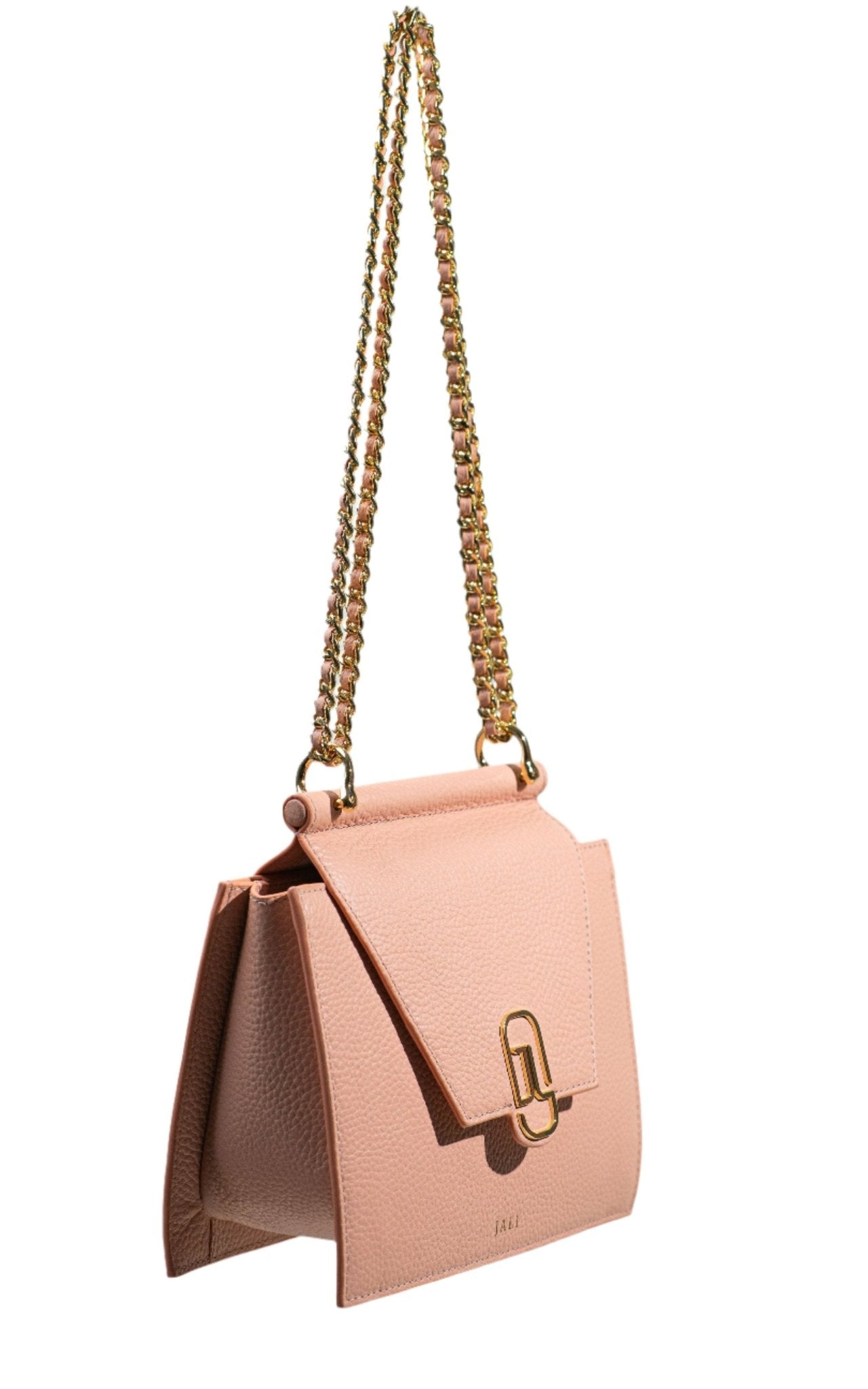 Cleopatra bag - Nude Pink - Jali-australia - crossbody - Saddle - front - chain-strap