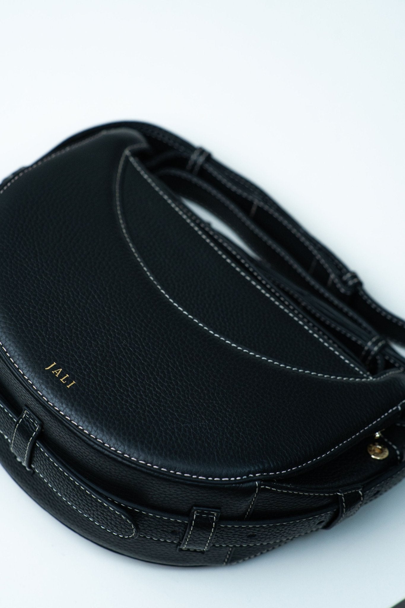 La Frida bag - Black - Jali - Australia - hobo bags – leather – goods - size - medium - full grain - leather