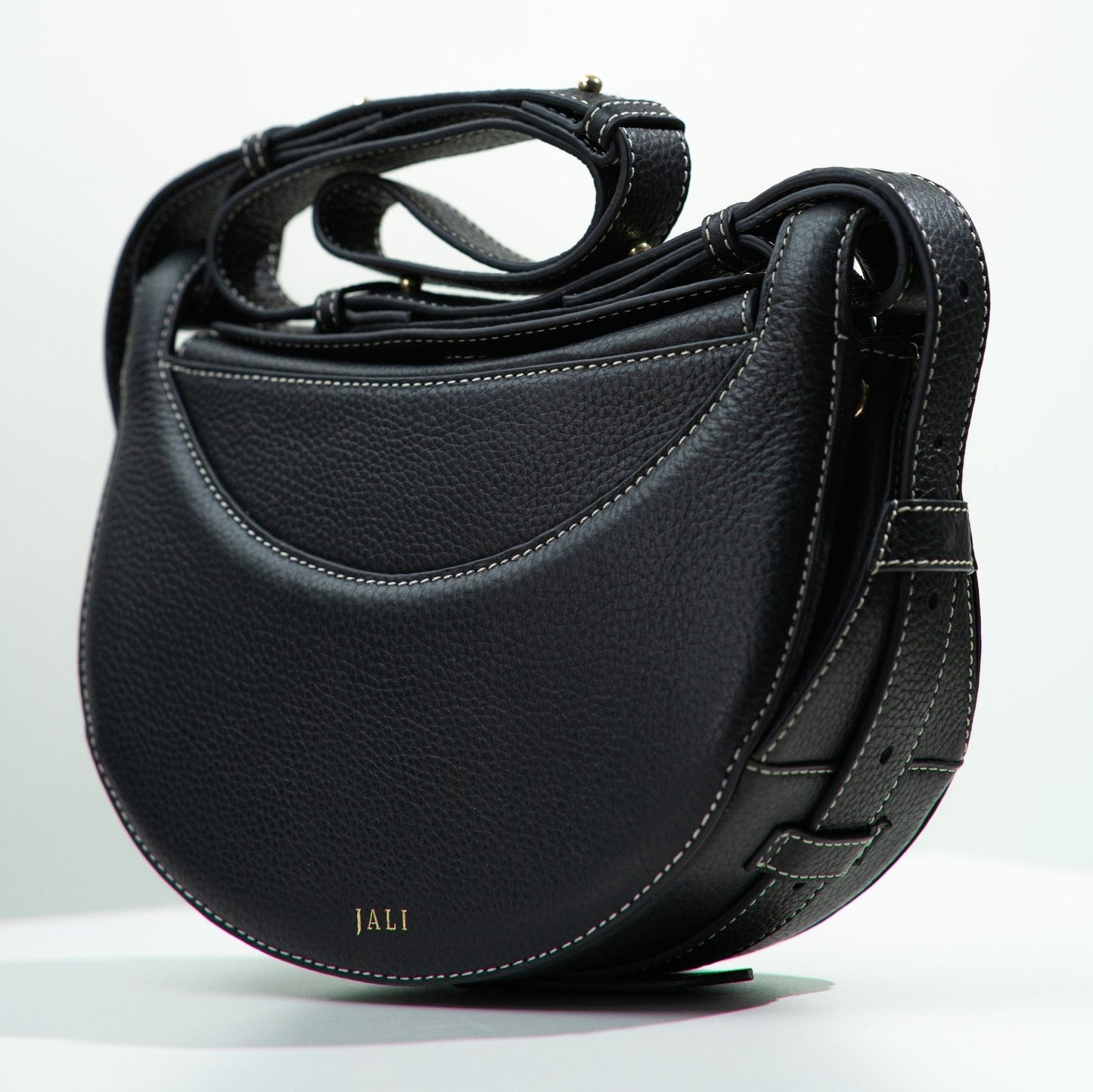 La Frida bag - Black - Jali - Australia - hobo bags – leather – goods - size - medium - front