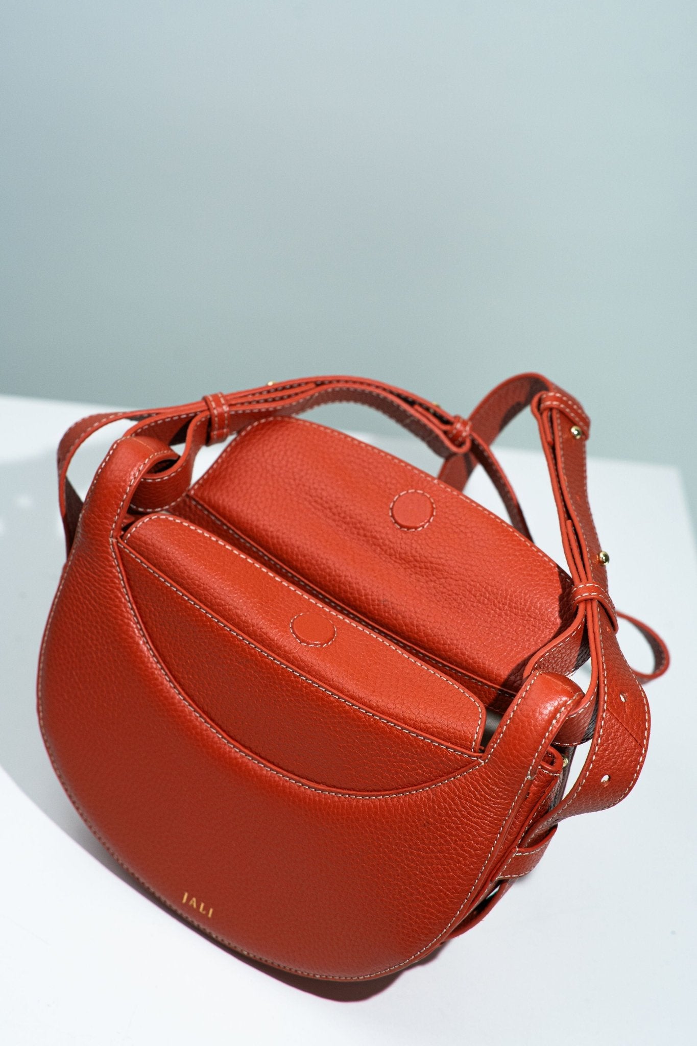 La Frida bag - Orange - Jali - Australia - hobo bags – leather – goods - size - medium - flap magnetic