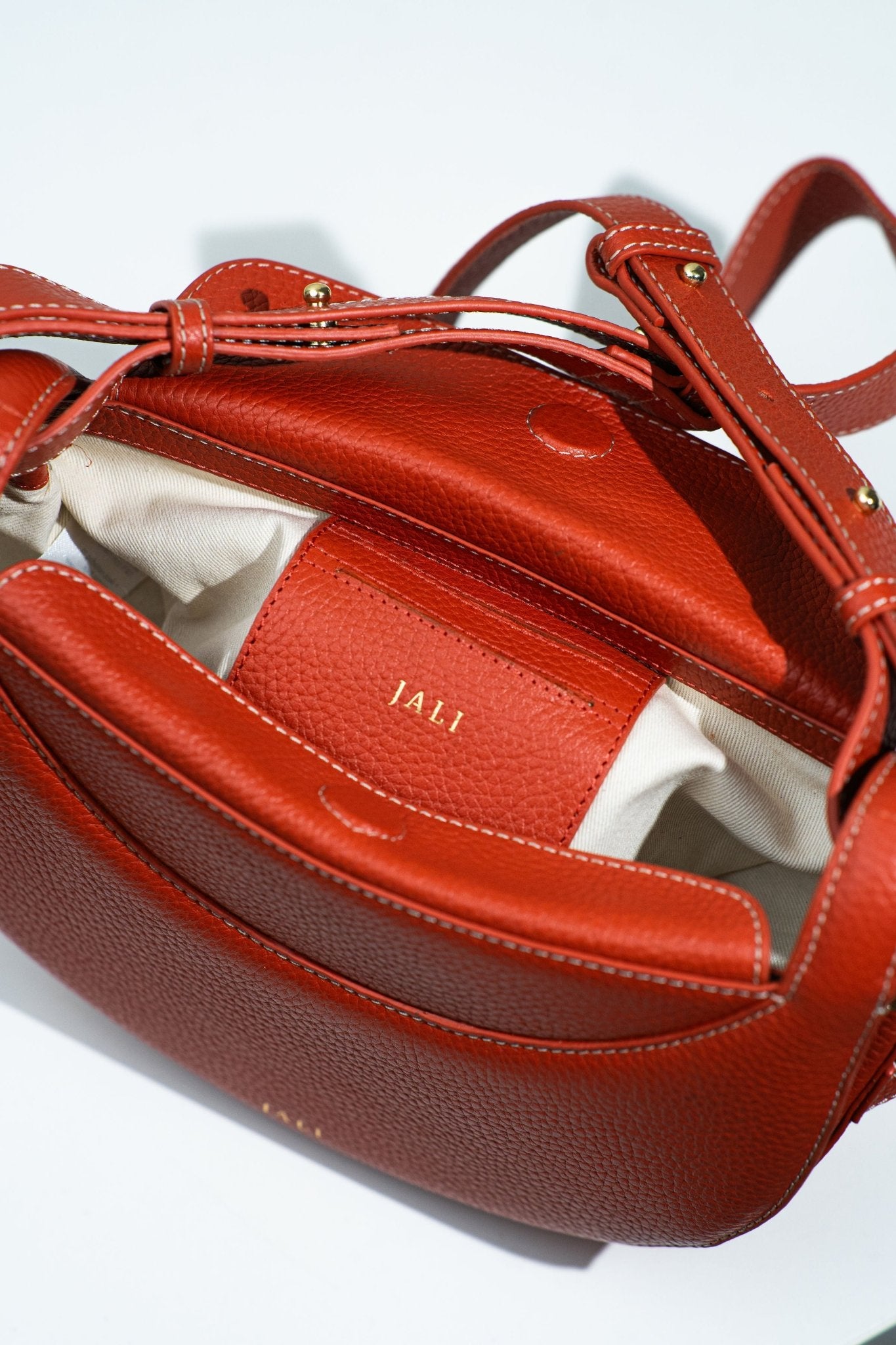 La Frida bag - Orange - Jali - Australia - hobo bags – leather – goods - size - inside