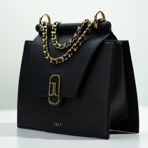 Cleopatra bag - Black - Jali-australia - crossbody - Saddle - front