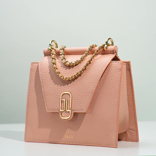 Cleopatra bag - Nude Pink - Jali-australia - crossbody - Saddle - front