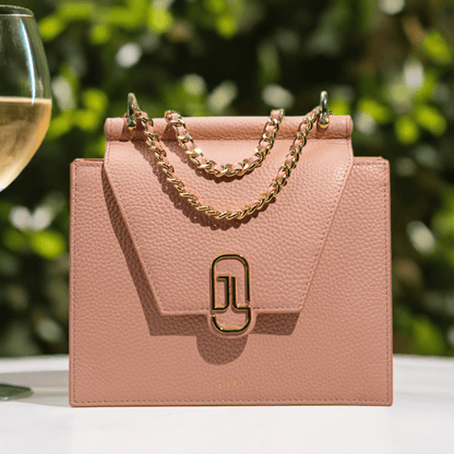 Cleopatra bag - Nude Pink - Jali-australia - crossbody - Saddle - front