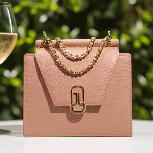 Cleopatra bag - Nude Pink - Jali-australia - crossbody - Saddle - front