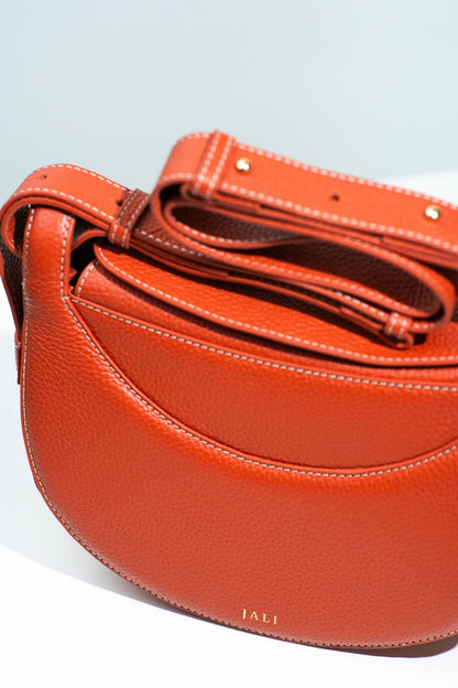 La Frida bag - Orange - Jali - Australia - hobo bags – leather – goods - size - medium  