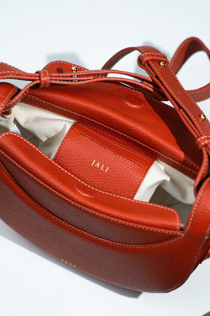 La Frida bag - Orange - Jali - Australia - hobo bags – leather – goods - size - inside