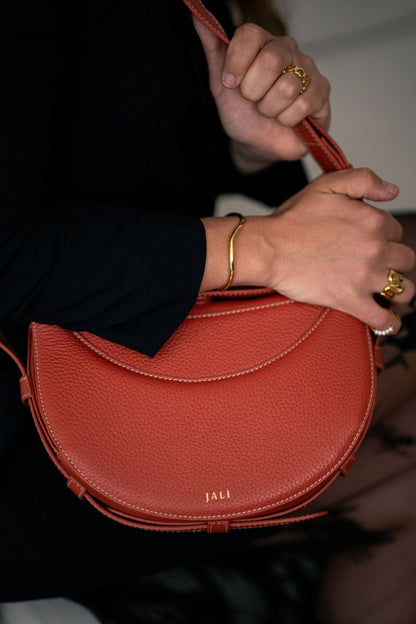 La Frida bag - Orange - Jali - Australia - hobo bags – leather – goods - size - medium - luxury